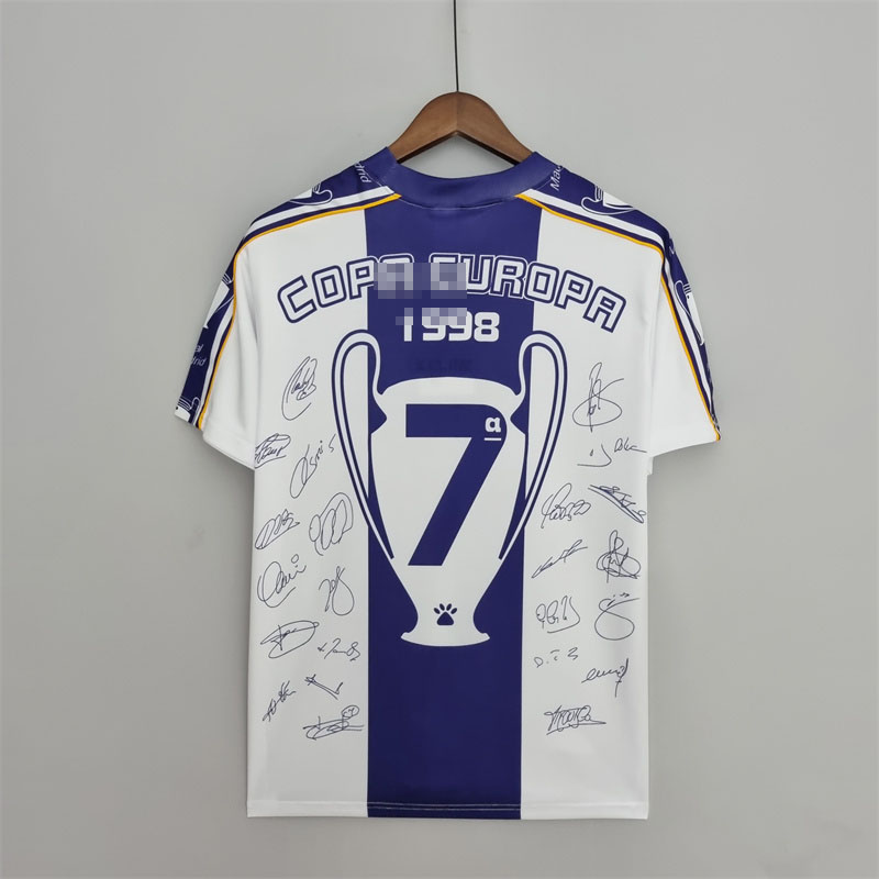 Camiseta Real Madrid 7 Champions Edición Conmemorativa Retro 1997/1998